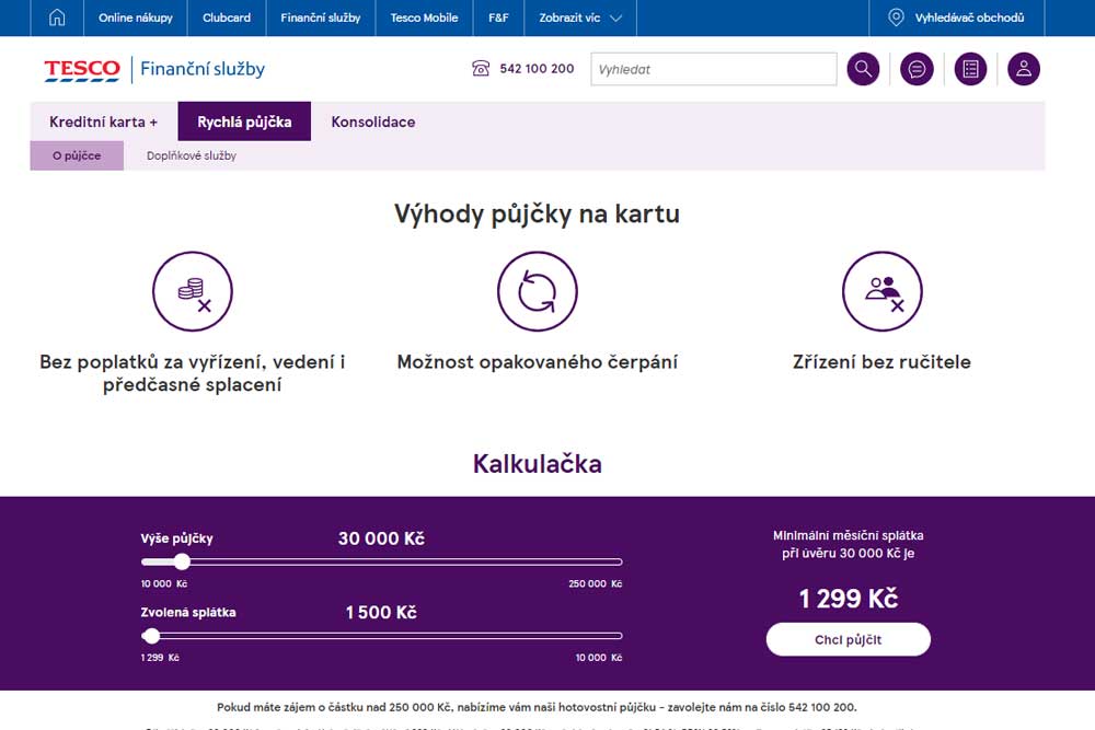 Oblíbená nebankovní půjčka od Tesca
